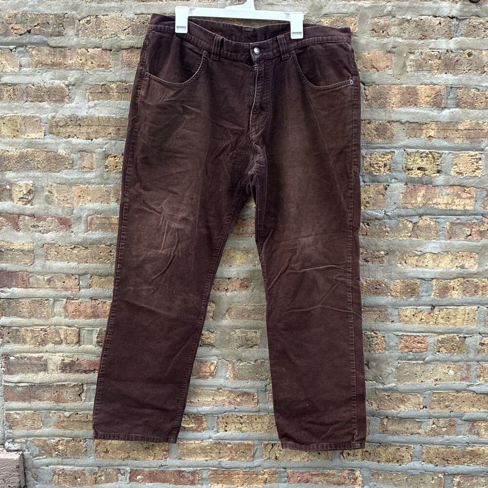 Ripped Patagonia Men’s‎ Brown Cotton Corduroy Regular Straight Pants 38W
